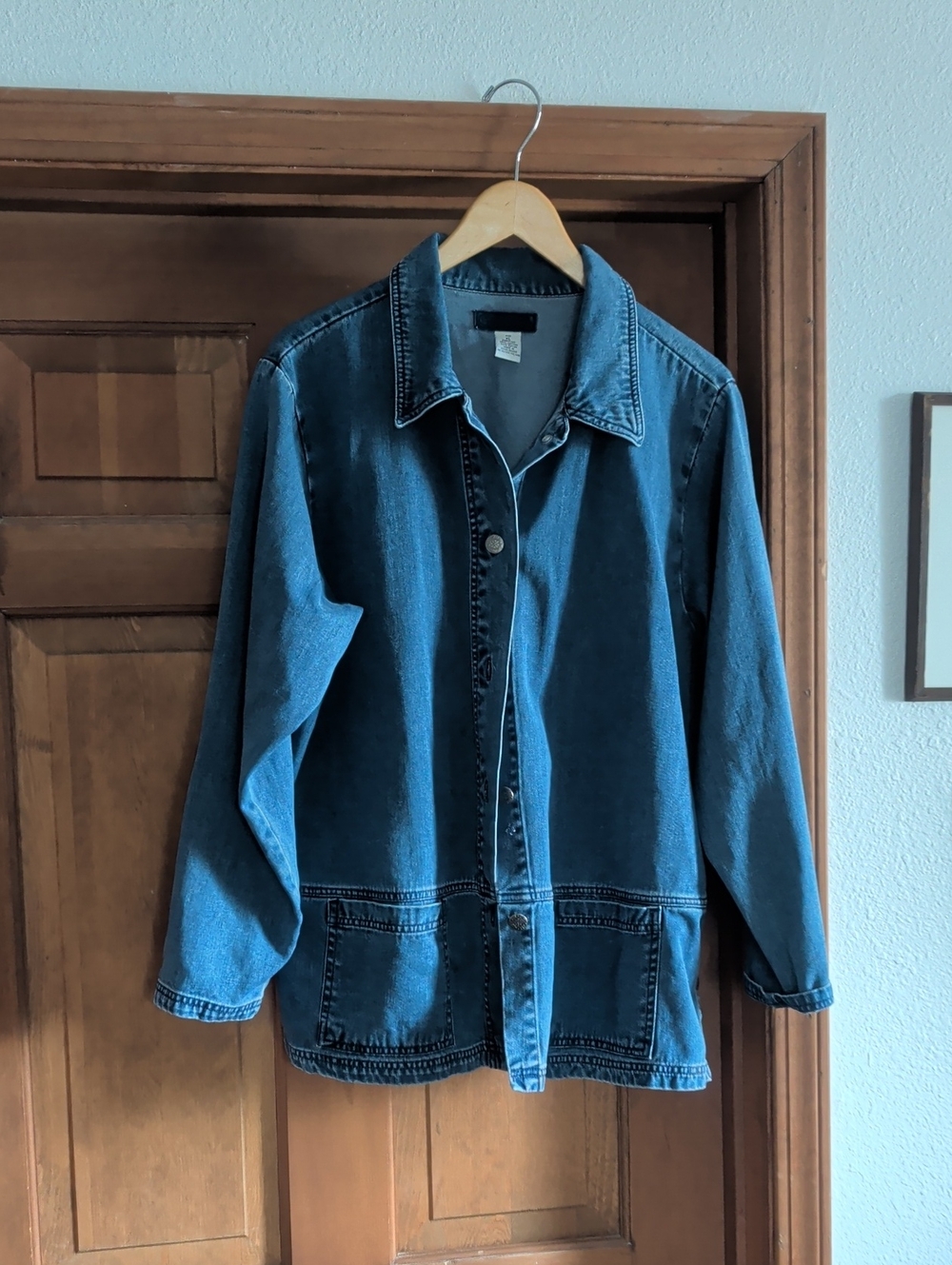 Vintage Cherokee Classic Blue Denim Button-Up Jacket